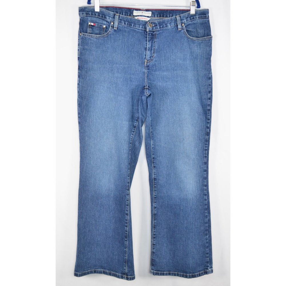 Tommy Hilfiger Hipster Boot Cut Denim Jeans Size 16